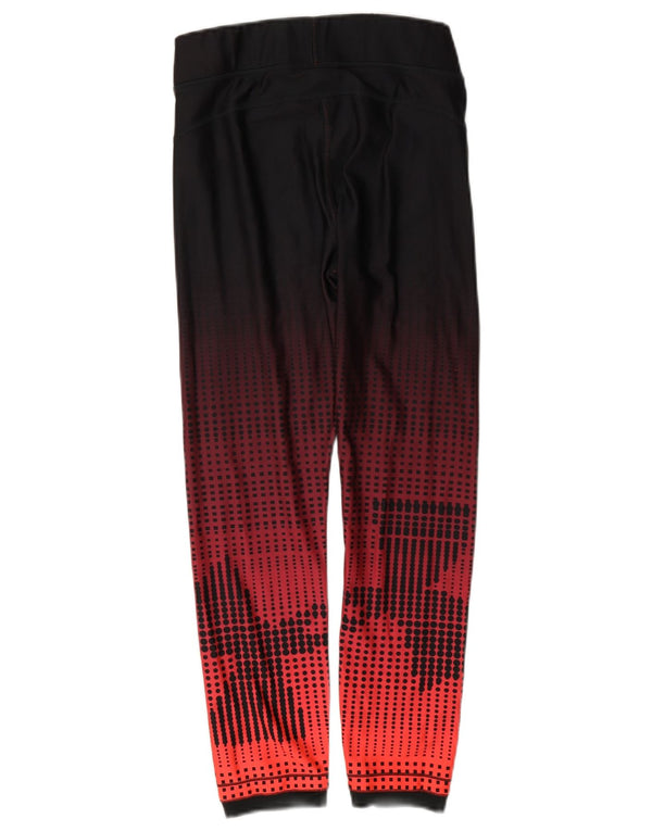 Damskie legginsy Under Armour Heat Gear UK 10, małe, czerwone, geometryczne, z poliestru