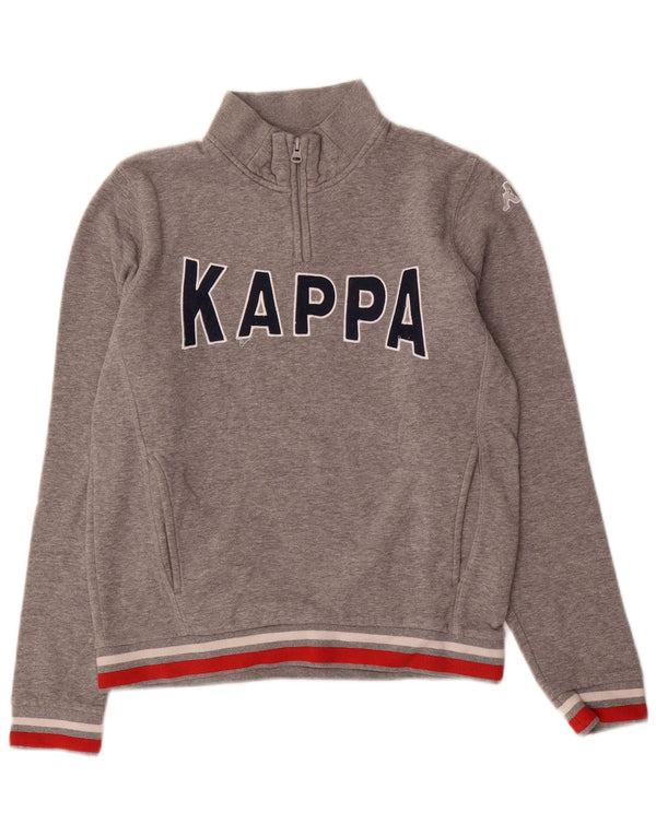 Damska bluza Kappa Graphic Jumper UK 10 Small Grey Colorblock