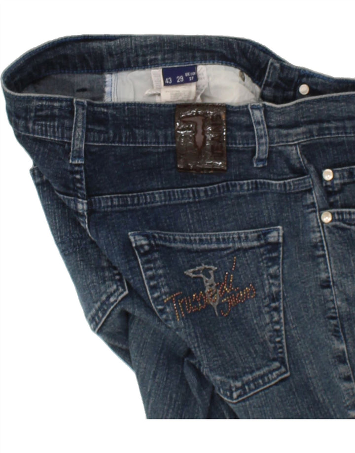 TRUSSARDI Womens Straight Jeans W27 L28 Blue Vintage Trussardi and Second-Hand Trussardi from Messina Hembry 