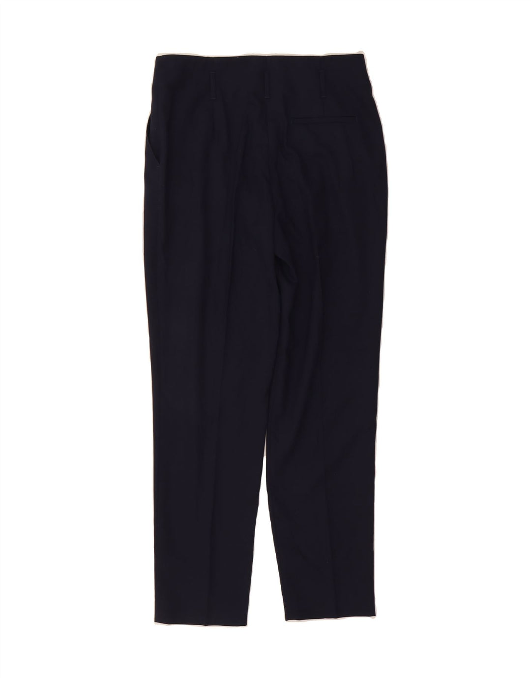 TRUSSARDI Womens Pegged Chino Trousers IT 44 Medium W30 L29 Navy Blue Vintage Trussardi and Second-Hand Trussardi from Messina Hembry 