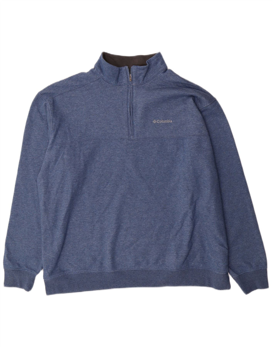 Męska bluza z zamkiem błyskawicznym Columbia, 2XL, niebieska bawełna