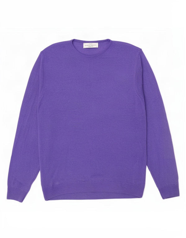 Marks & Spencer Damski sweter z dekoltem w łódkę, UK 14, duży fioletowy