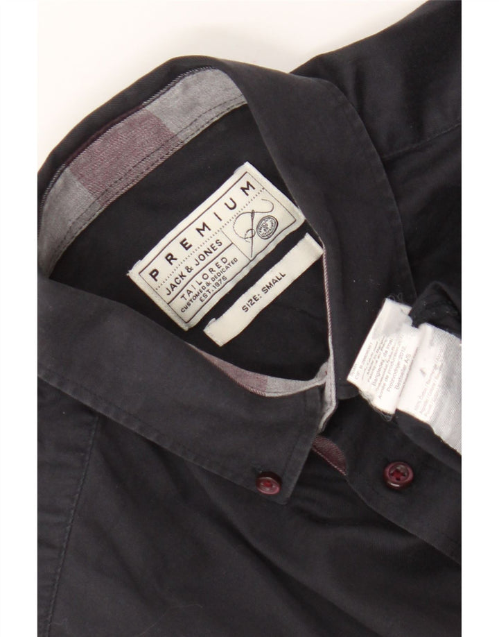 Koszula męska Jack & Jones, mała, granatowa, bawełniana
