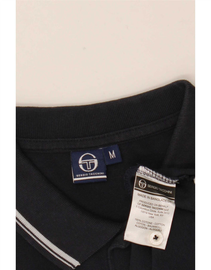Męska koszulka polo Sergio Tacchini, średnia, granatowa, bawełniana