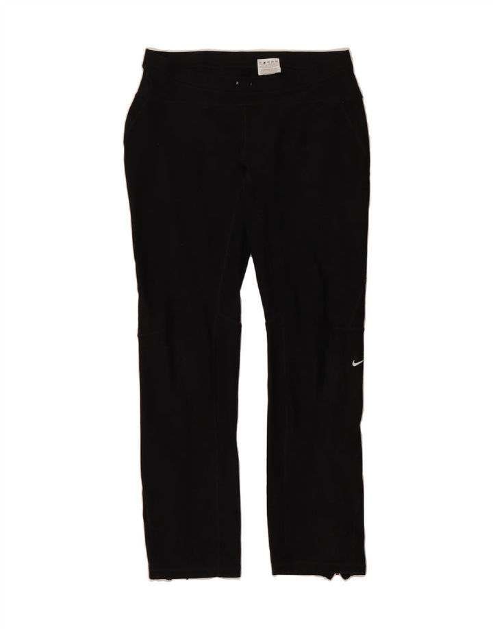 NIKE Womens Dri Fit Tracksuit Trousers UK 14 Medium  Black Polyester Vintage Nike and Second-Hand Nike from Messina Hembry 