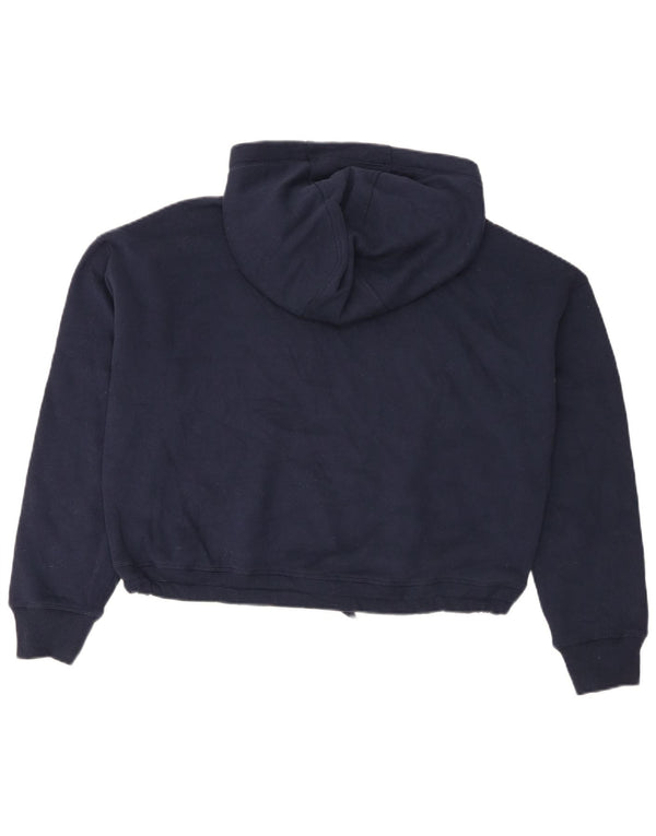 Damski sweter oversize z kapturem Tommy Hilfiger UK 16, duży, granatowy