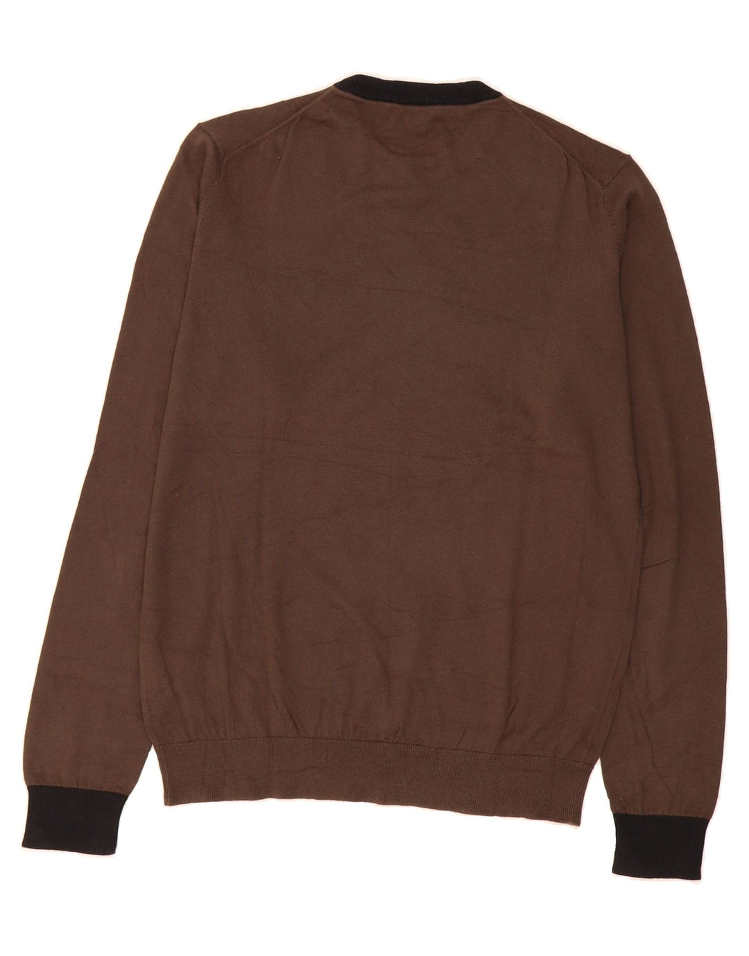GAS Mens Crew Neck Jumper Sweater Large Brown Cotton Vintage Gas and Second-Hand Gas from Messina Hembry 