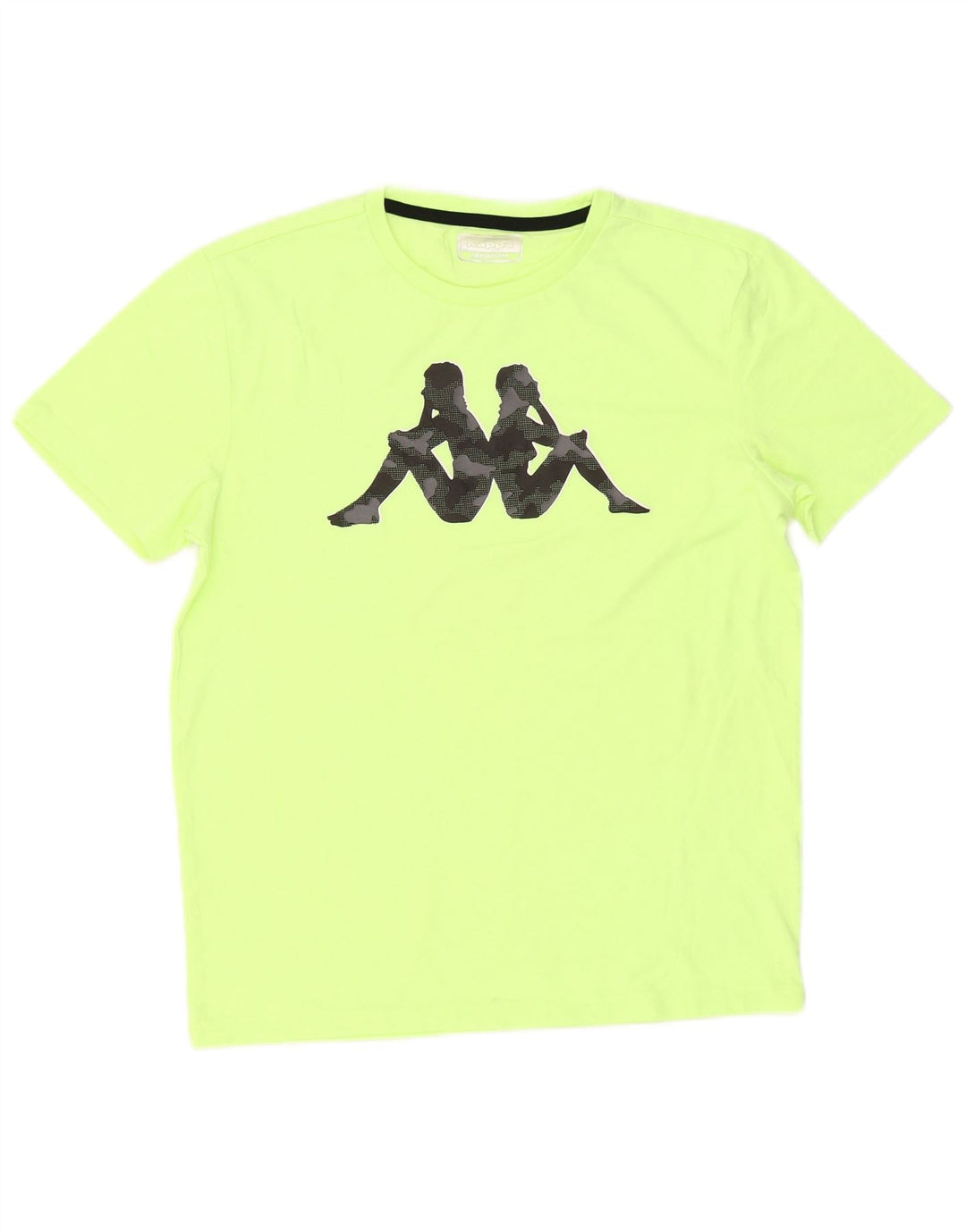 Męski T-shirt z grafiką Kappa, średni zielony
