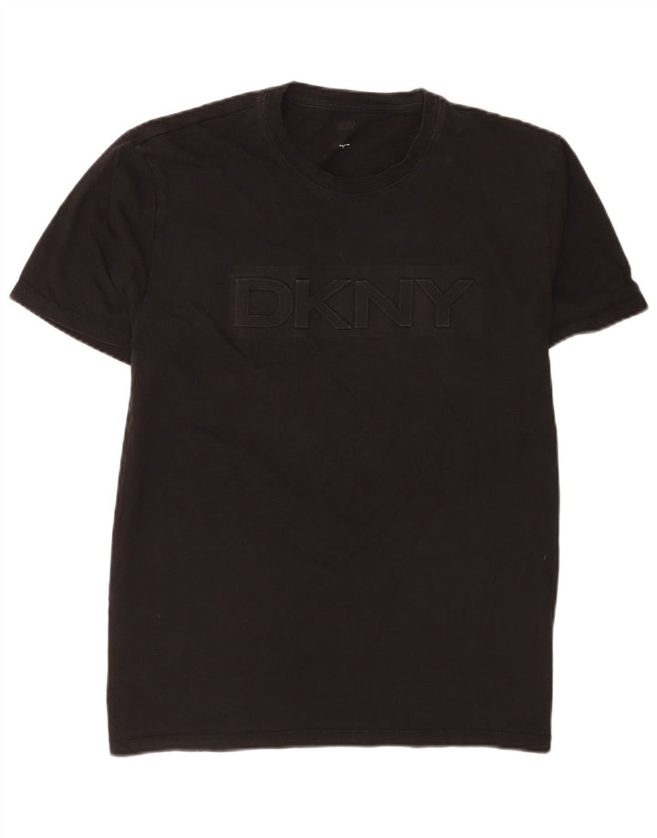 Męski T-shirt z grafiką Dkny, średni czarny