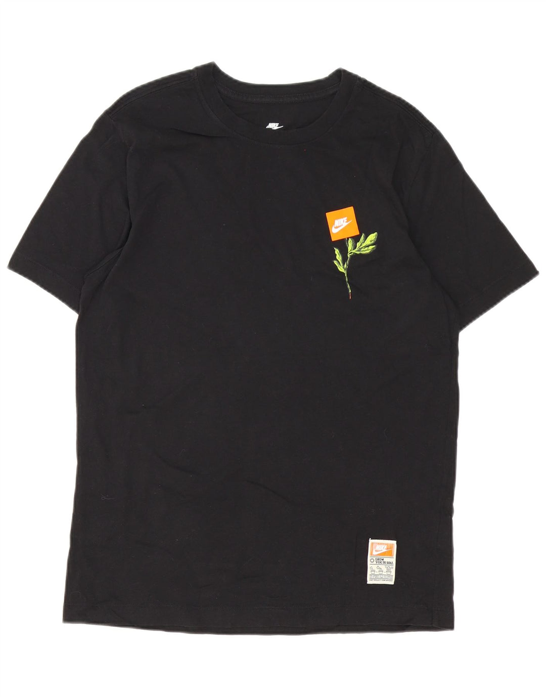 Męski T-shirt z grafiką Nike, duży, czarny, bawełniany