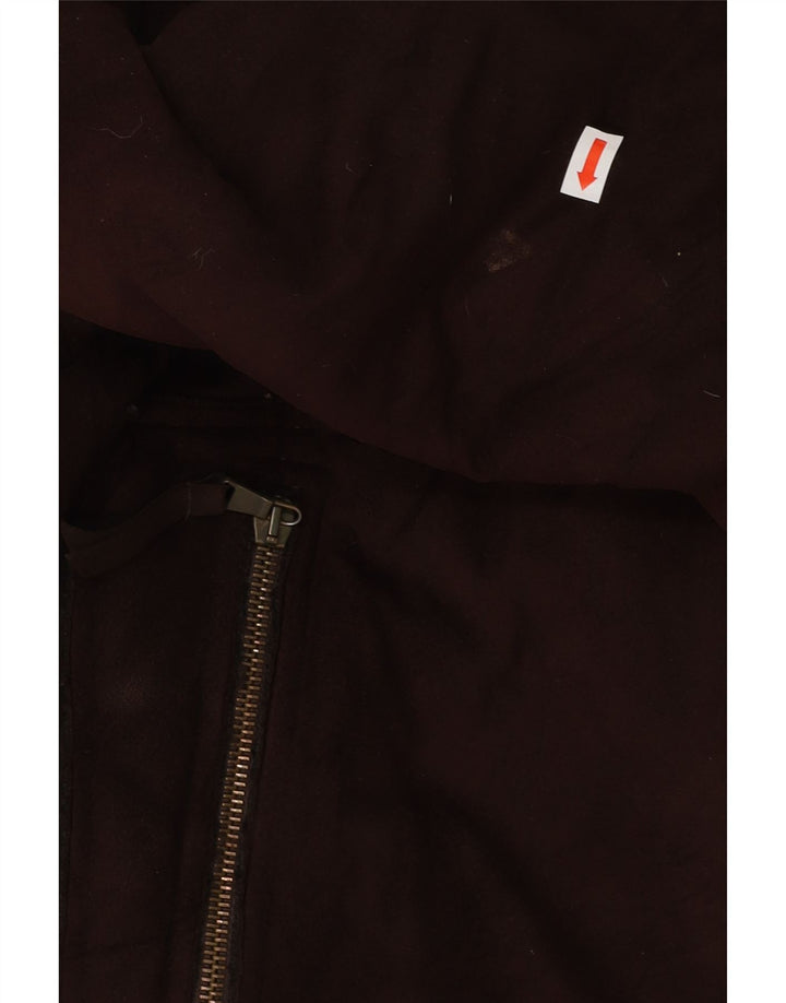 Kurtka damska BENETTON Sherpa UK 14 Średni brązowy akryl