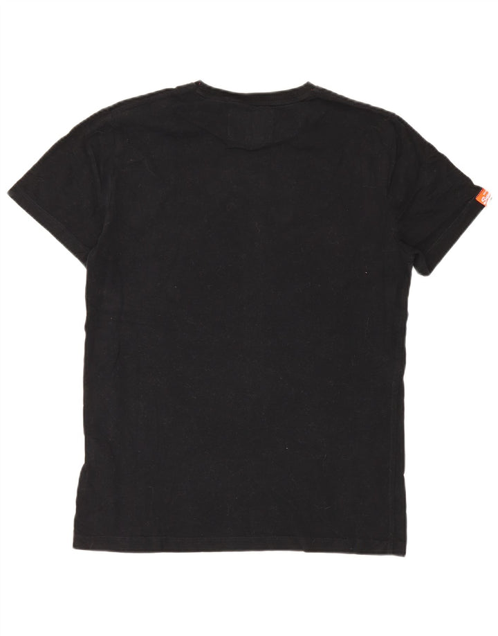 T-shirt męski Superdry, bawełniany, średni czarny