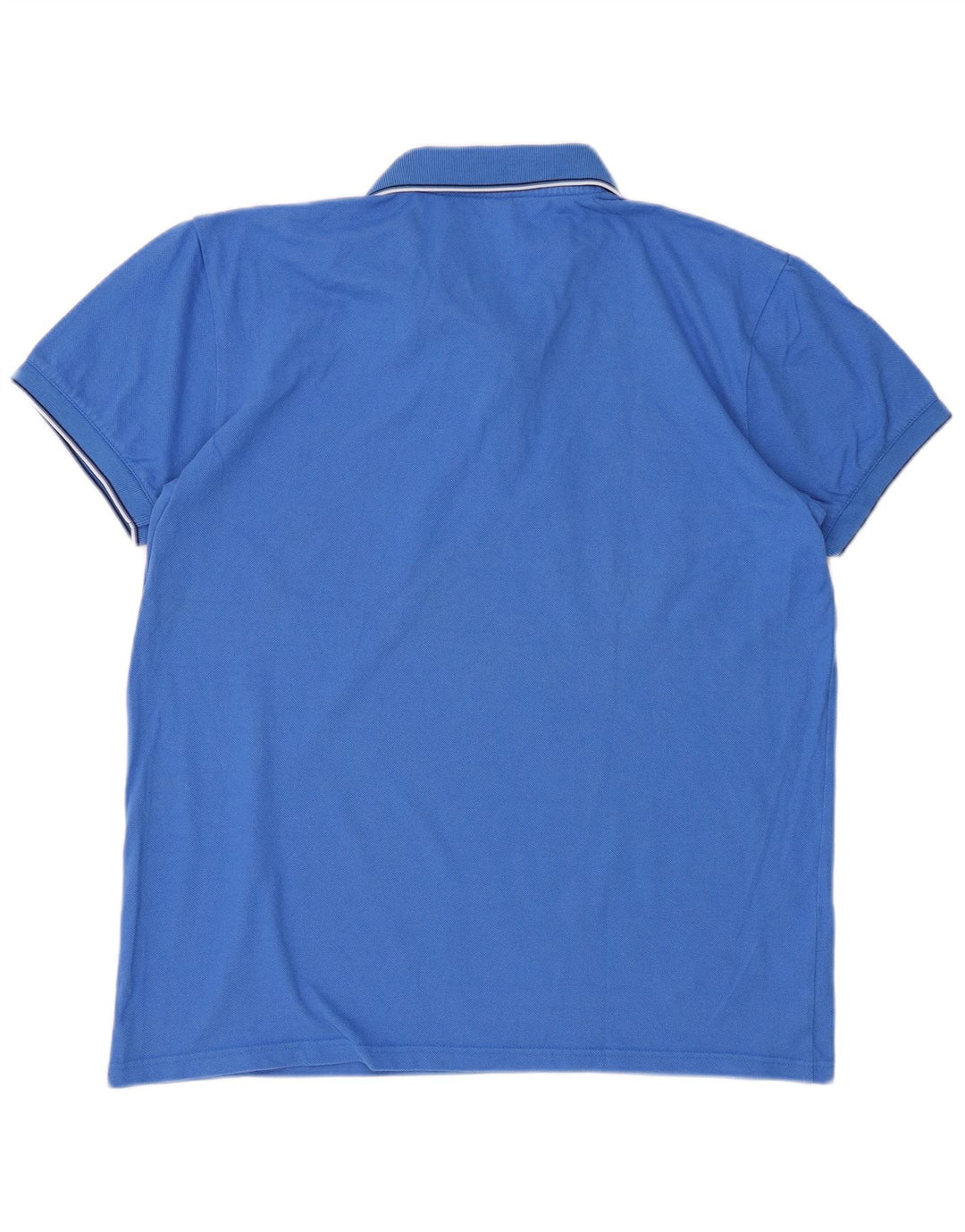 TRIGEMA Mens Polo Shirt XL Blue Cotton
