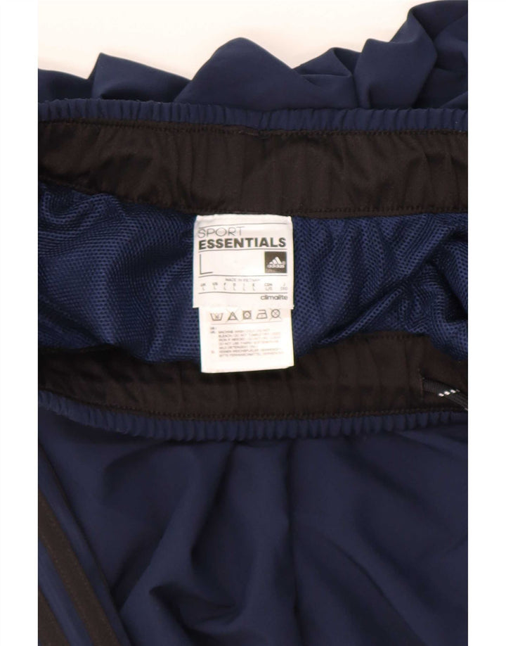 Męskie spodnie dresowe Adidas Climalite, duże, granatowe, z poliestru