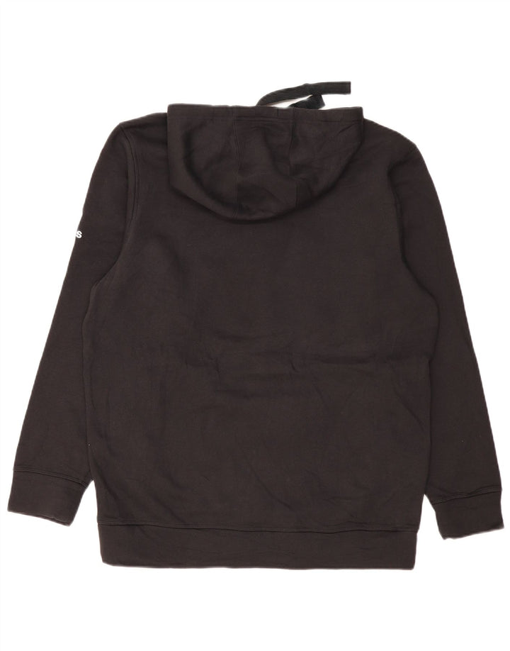 Męski sweter ADIDAS Raiders z grafiką, duży, czarny, bawełniany