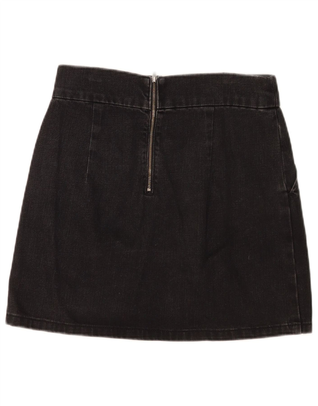 Damska mini spódniczka dżinsowa Topshop W28 Średnia czarna bawełna