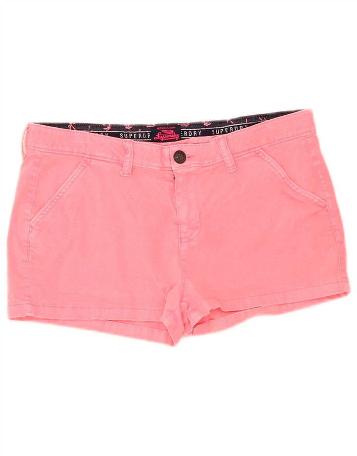 Damskie spodnie Superdry W34, duże, różowe, bawełniane