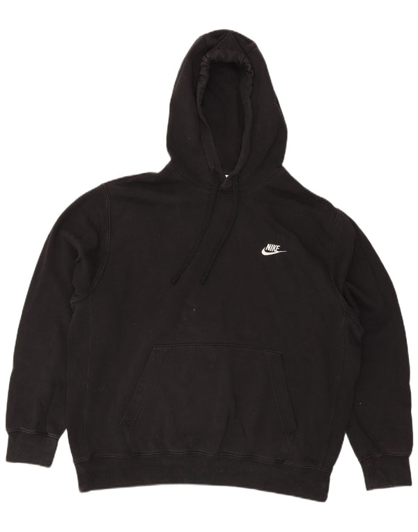 Męski sweter z kapturem Nike, duży, czarny, bawełniany