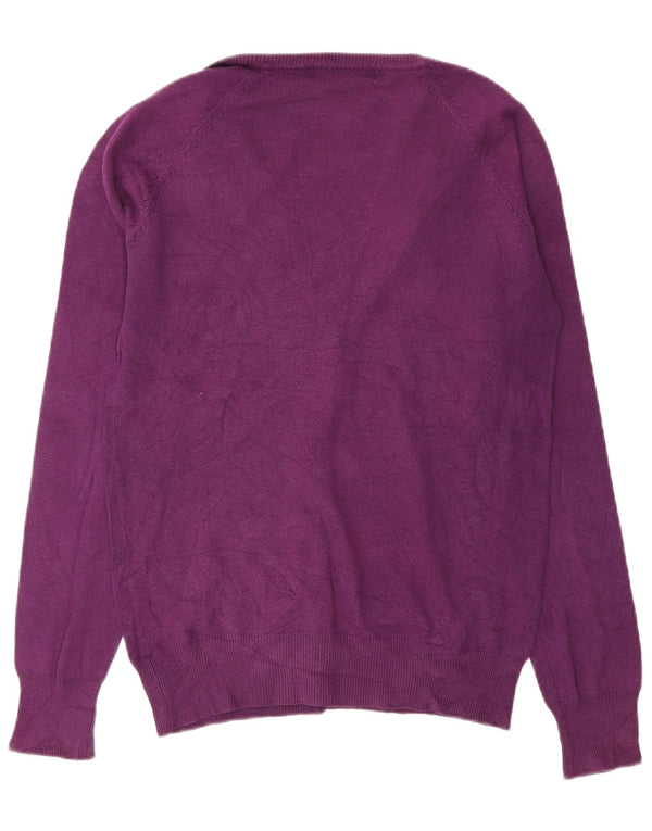 Sweter damski Zara, UK 14, średni fiolet, bawełna