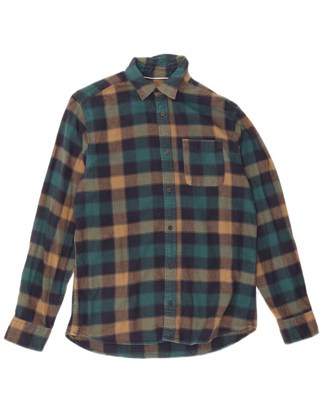 Męska koszula flanelowa Jack & Jones w małą wielobarwną kratę, bawełniana