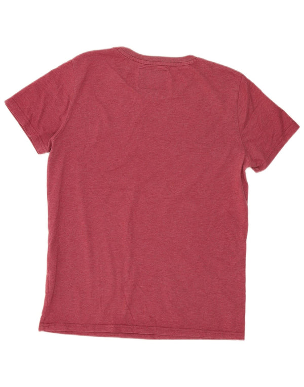 Męski T-shirt z grafiką Superdry, duży, czerwony, bawełniany