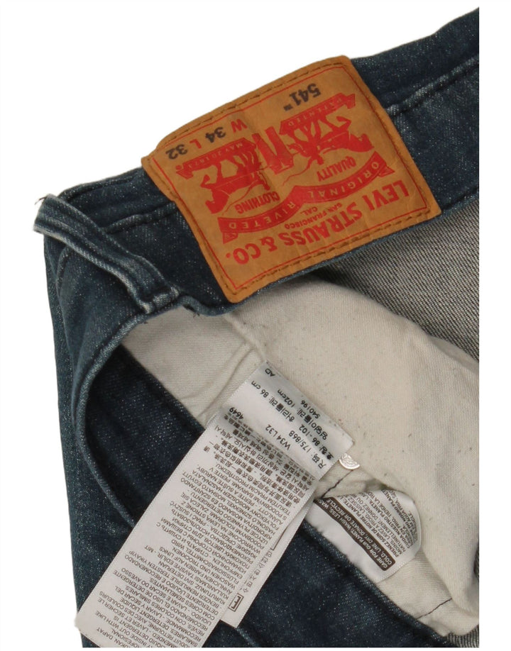 Męskie jeansy Levi's 541 Tapered W34 L32 Niebieskie bawełniane