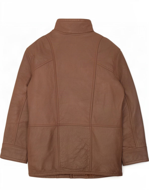 Vintage damska kurtka shearling UK 14 średni brąz