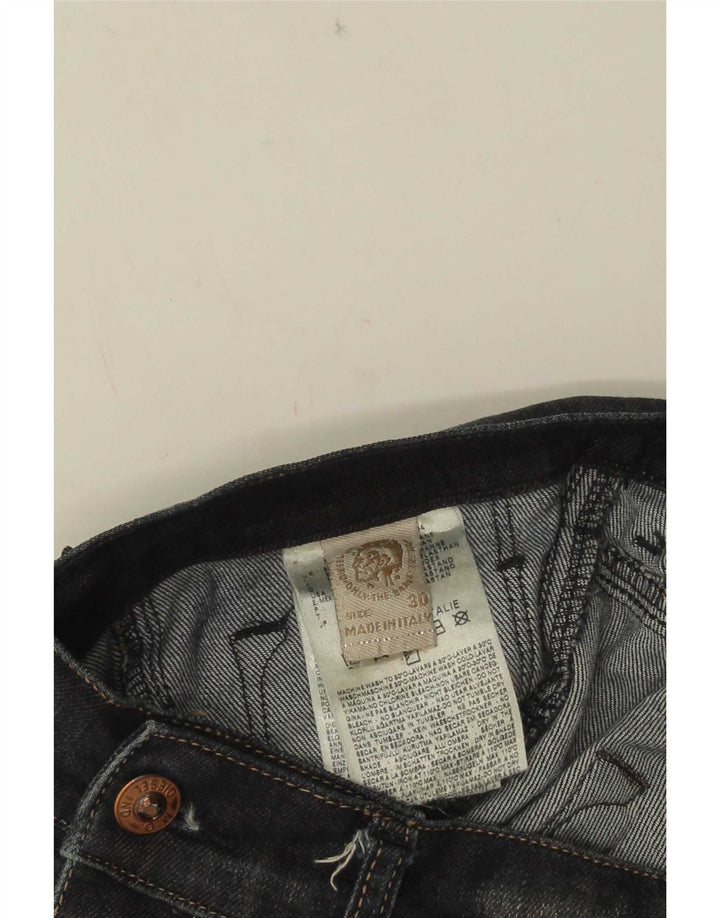 Damskie jeansy Diesel Slim W30 L28 Niebieskie bawełniane
