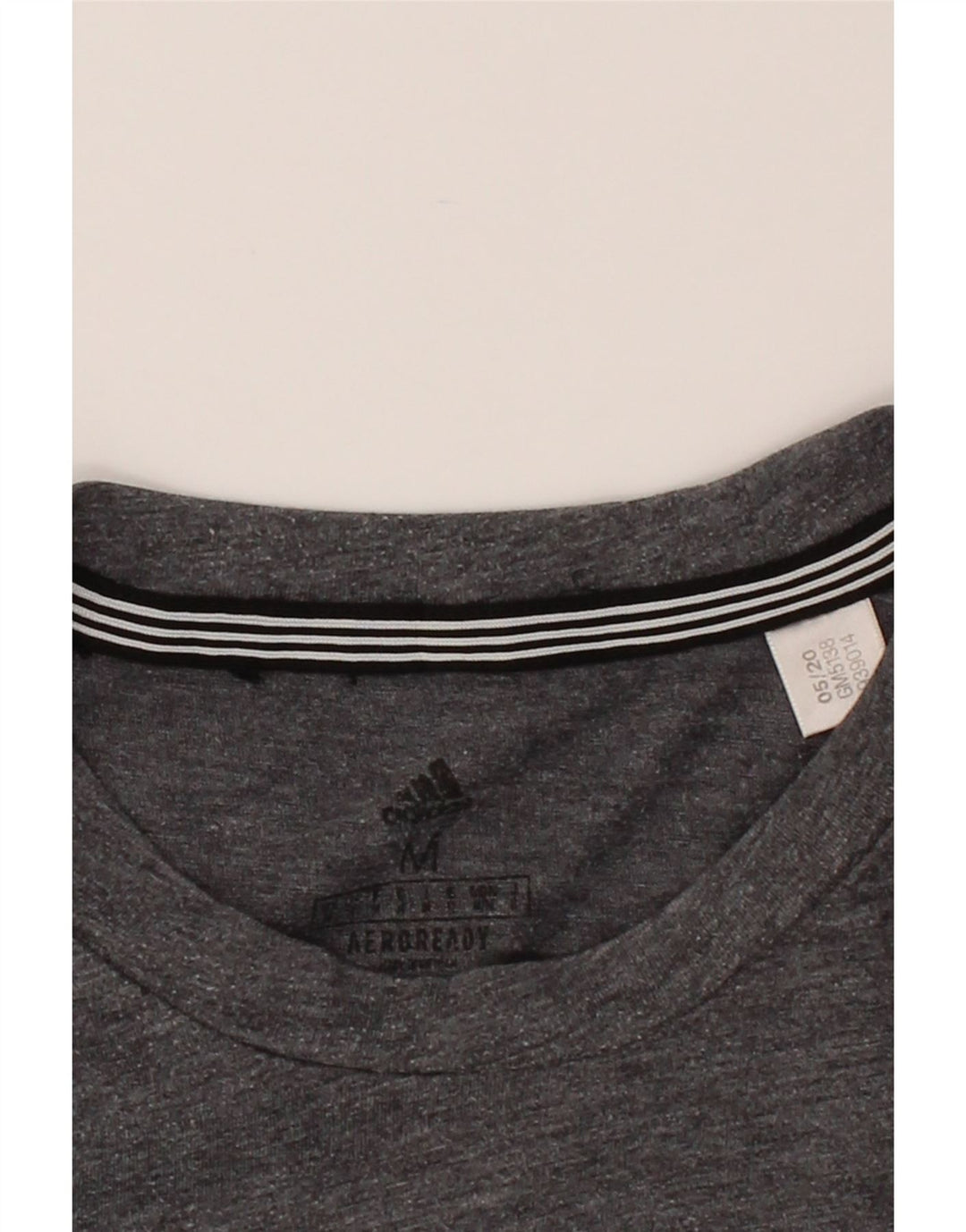ADIDAS Mens Aeroready T-Shirt Top Medium Grey Polyester Vintage Adidas and Second-Hand Adidas from Messina Hembry 