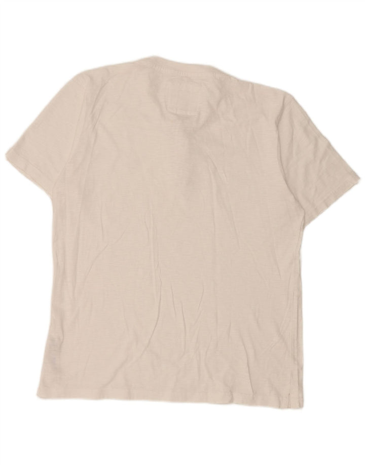 T-shirt męski Fat Face, duży, biały, bawełniany