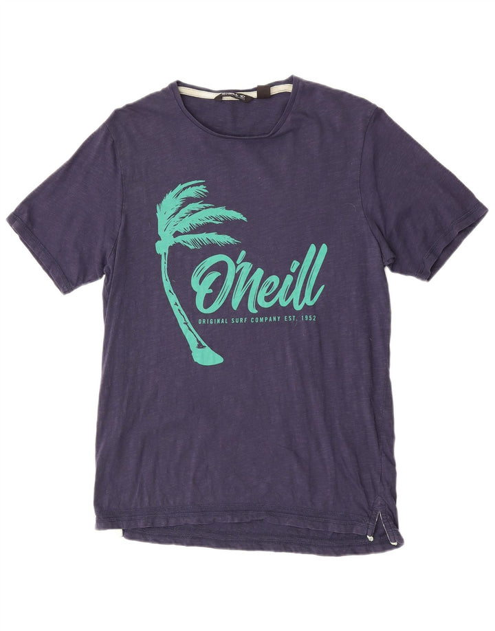 Męski T-shirt z grafiką O'Neill, mały, granatowy, bawełniany