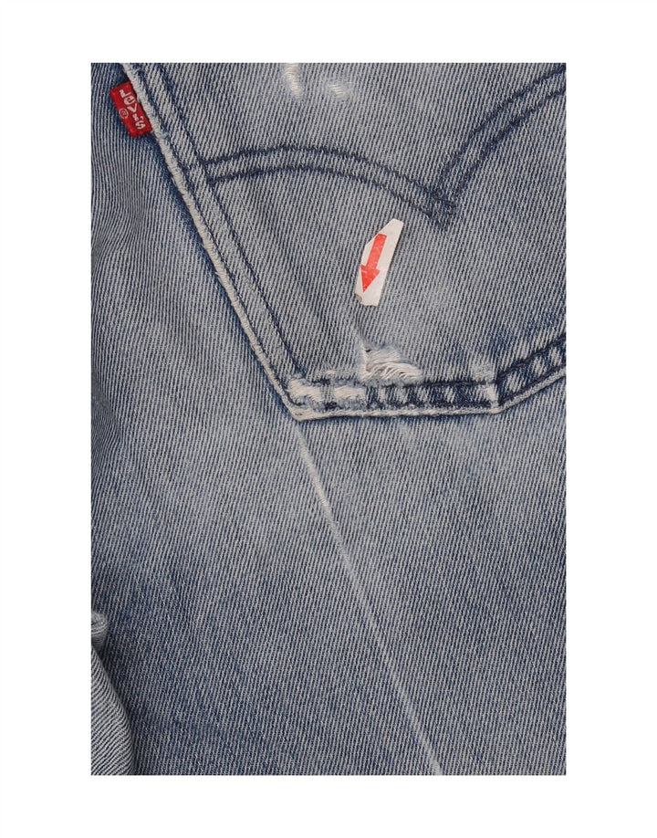 Damskie dżinsy Levi's w trudnej sytuacji, proste W28 L32, niebieska bawełna