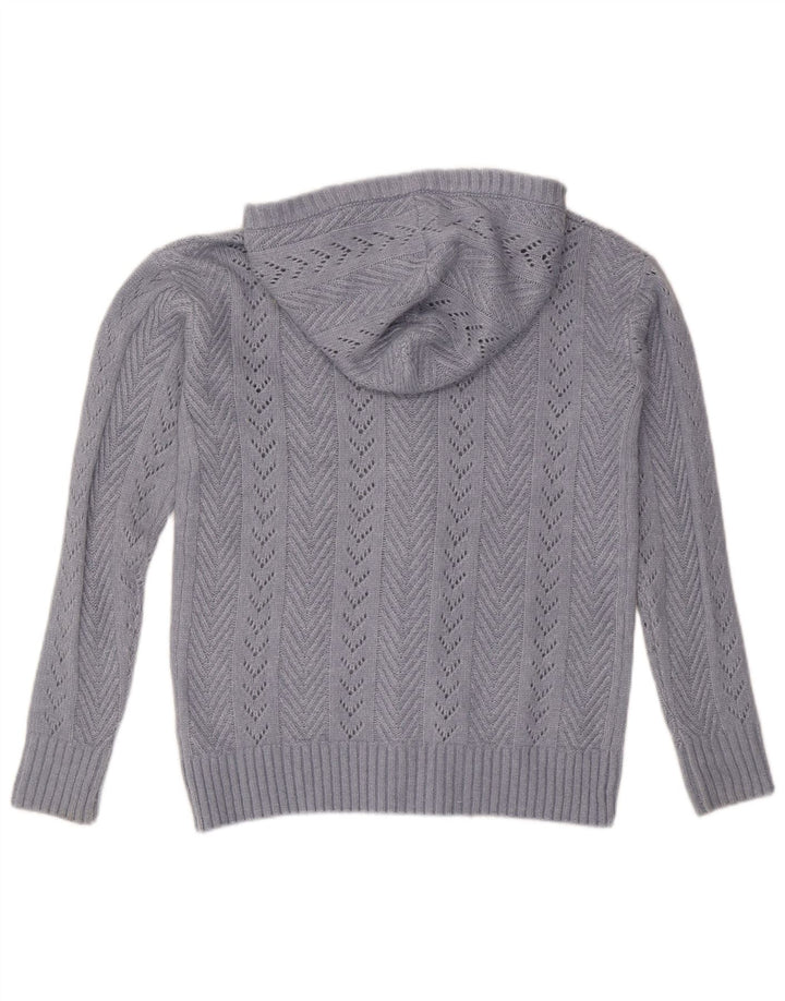 Damski sweter oversize z kapturem FAT FACE UK 6 XS, niebieski nylon