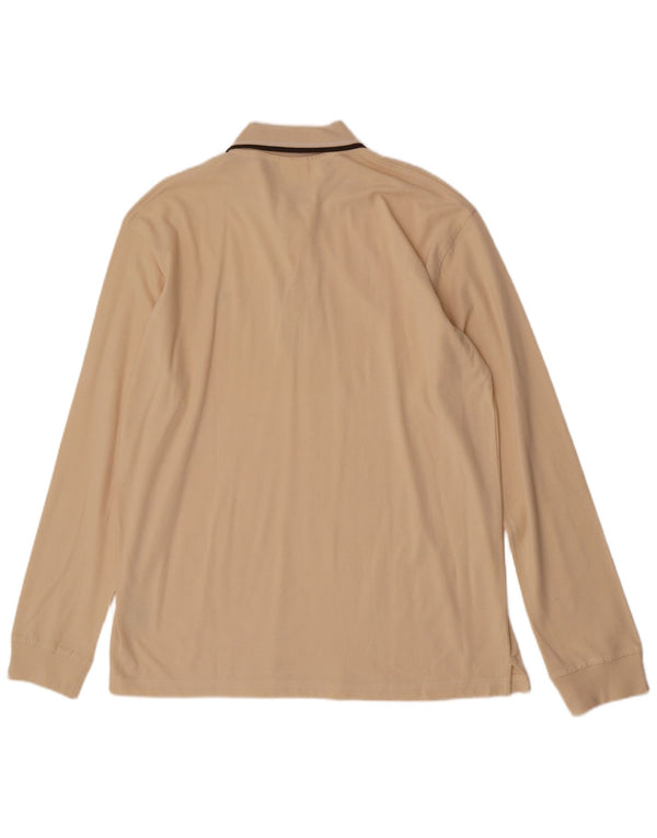 Męska koszulka polo z długim rękawem Diadora 2XL, beżowa bawełna