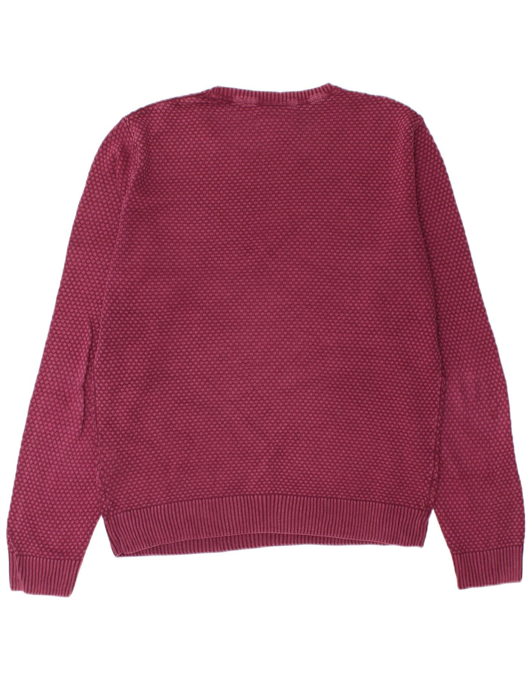 Marlboro Classics Męski sweter z okrągłym dekoltem, duży, bordowy