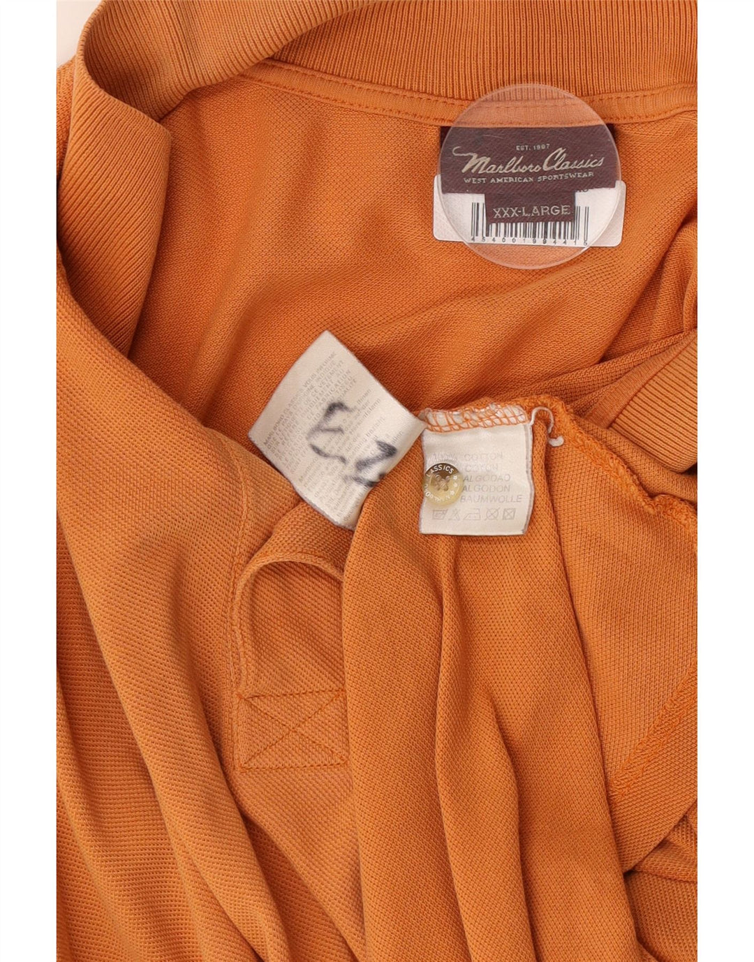 Męska koszulka polo Marlboro Classics 3XL, pomarańczowa, bawełniana