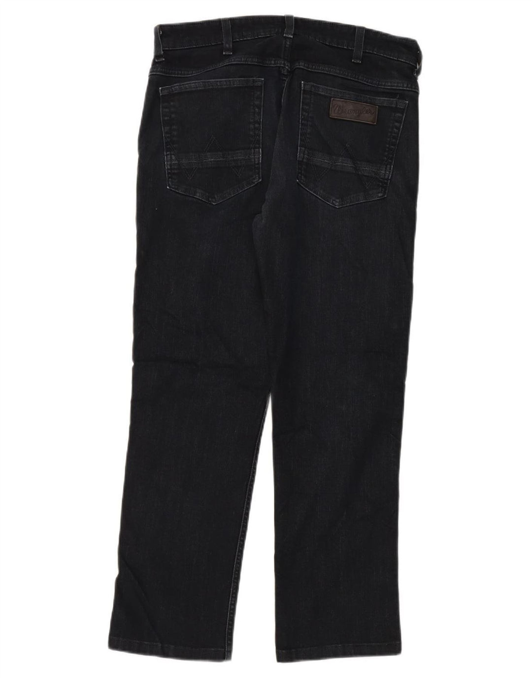 Męskie proste dżinsy Wrangler W32 L28, czarna bawełna