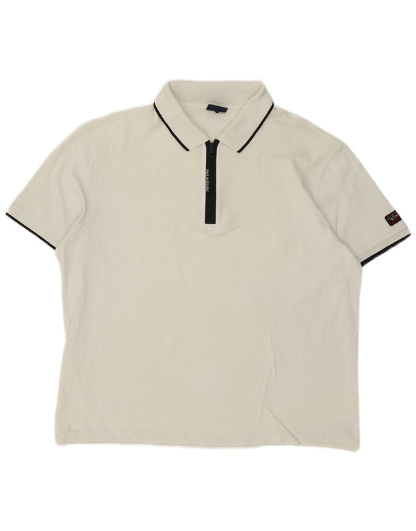 Męska koszulka polo Paul & Shark XL, bawełniana w białe paski