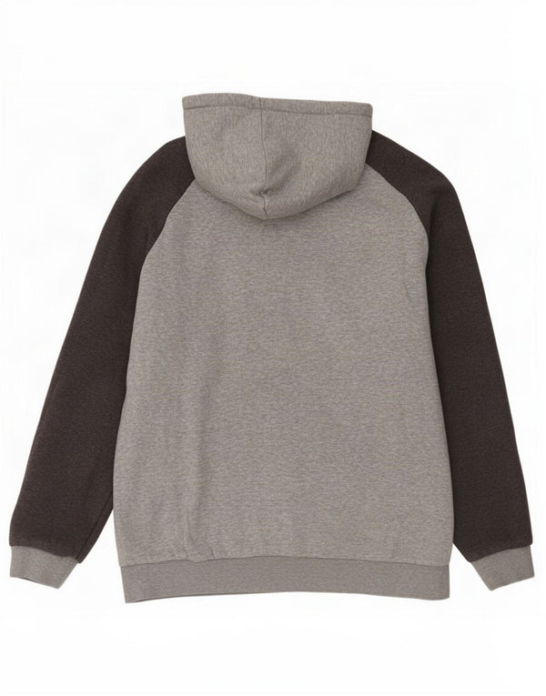 Męski dwustronny sweter z kapturem Nike Graphic UK 42/44, duży szary blok kolorów