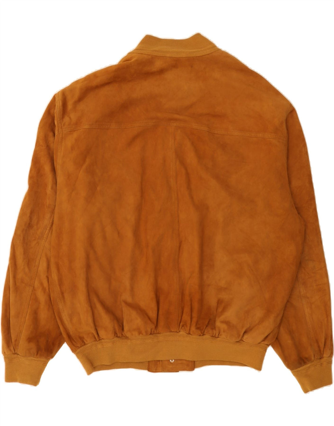 GALLOTTI Mens Suede Bomber Jacket UK 42 XL Brown Vintage Gallotti and Second-Hand Gallotti from Messina Hembry 