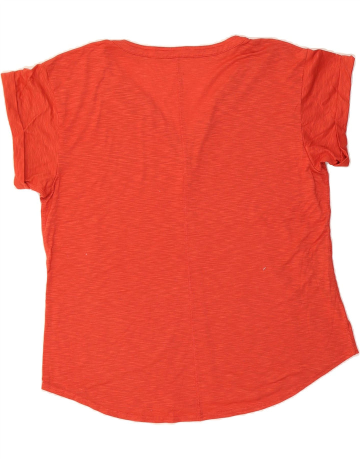 L.L.BEAN Womens T-Shirt Top UK 18 XL Orange Polyester Vintage L.L.Bean and Second-Hand L.L.Bean from Messina Hembry 