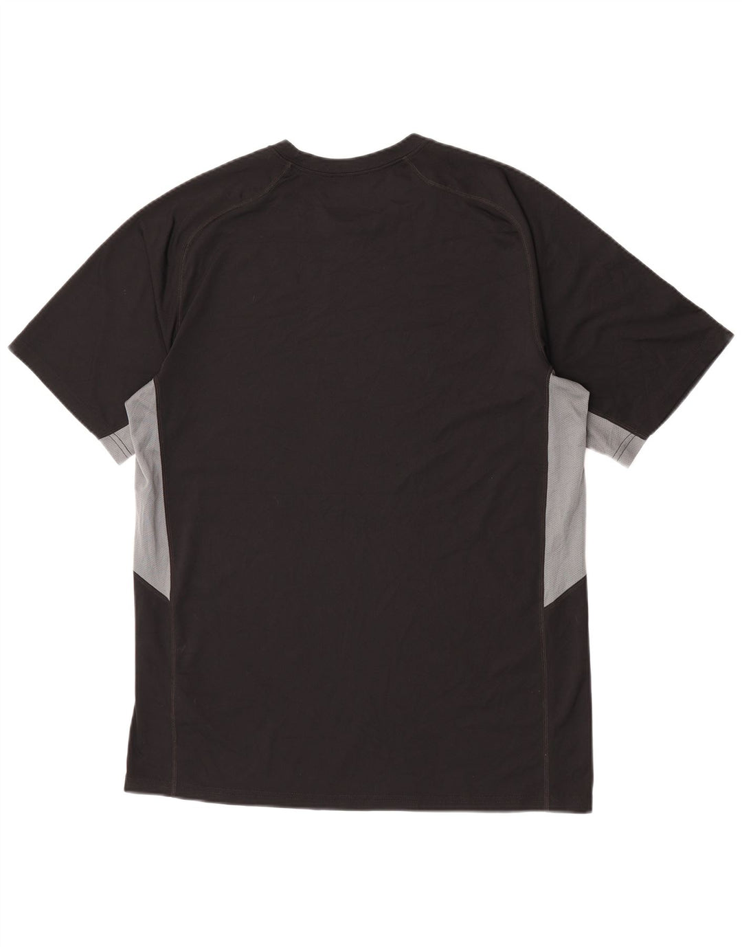 Męski T-shirt Nike Dri Fit, duży, czarny poliester z blokami kolorów