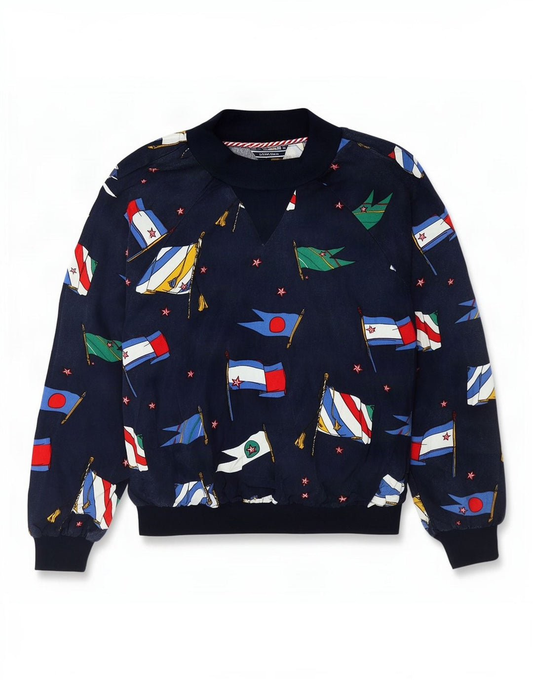 Damska bluza z grafiką Tommy Hilfiger US 6, średni granat
