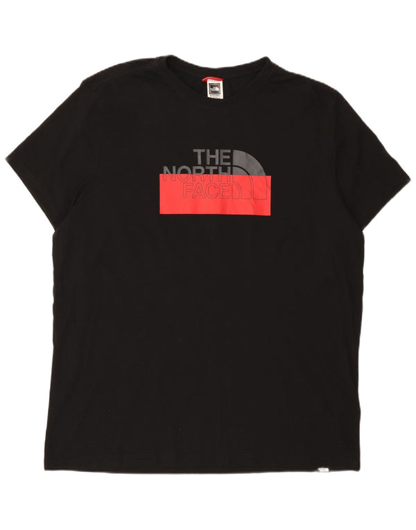 Męski T-shirt z grafiką The North Face XL, czarny, bawełniany