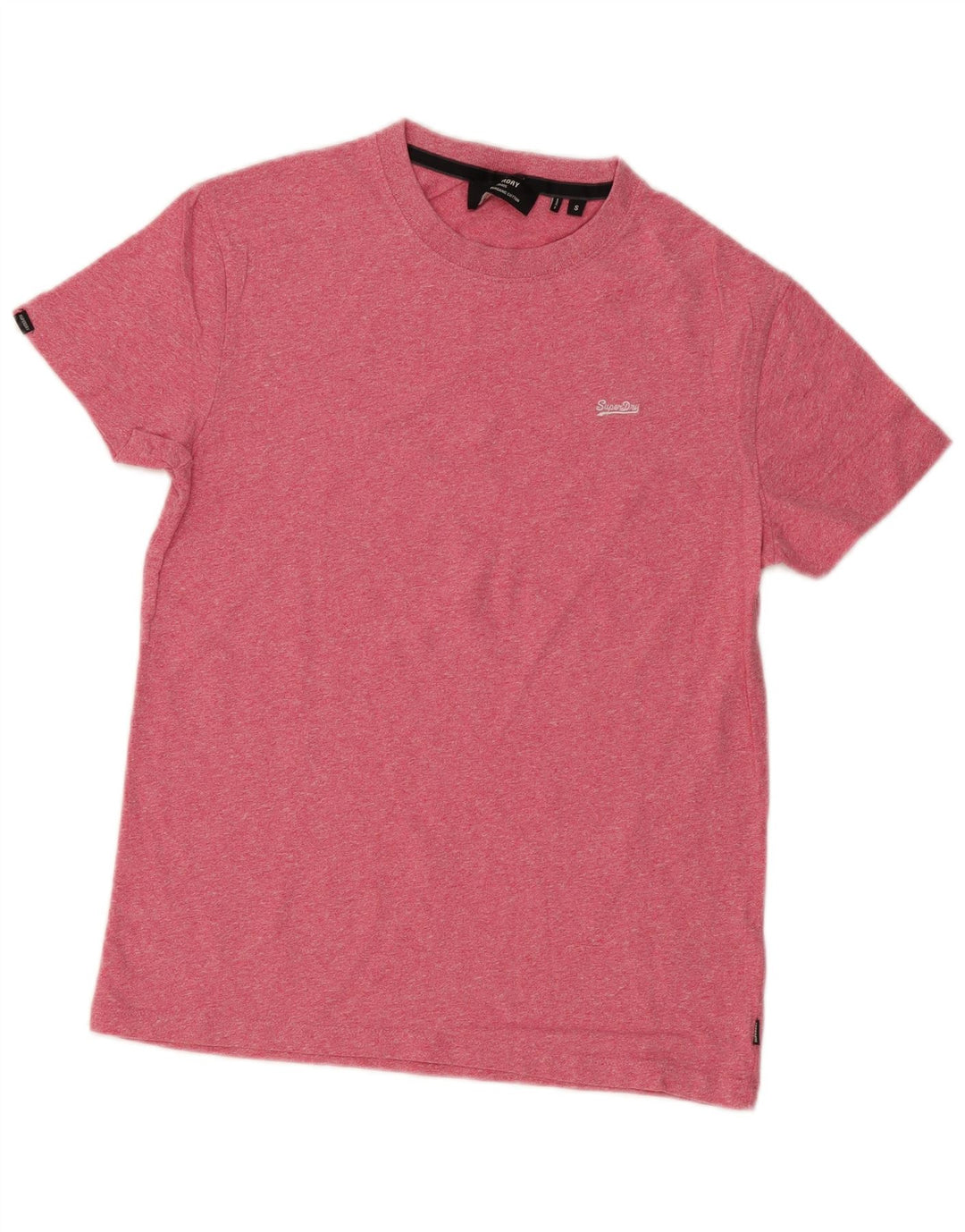 T-shirt męski Superdry, mały, różowy, bawełniany w plamki