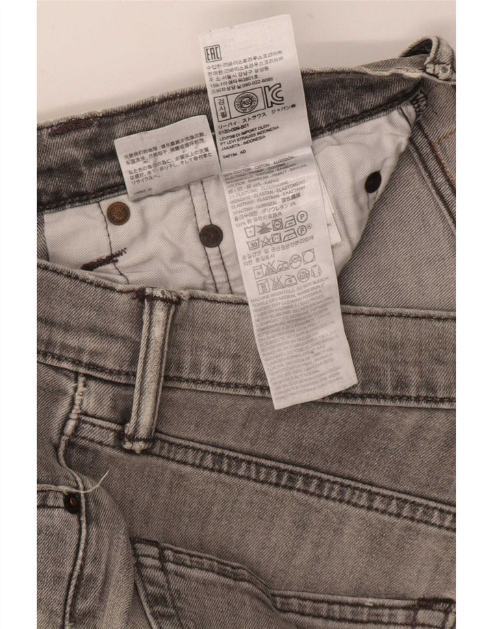 Męskie jeansy Levi's 511 w trudnej sytuacji W31 L32 Szara bawełna