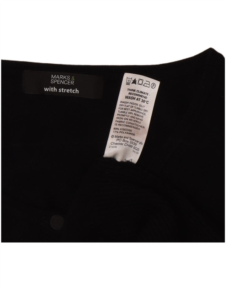 Sweter damski Marks & Spencer UK 12, średni czarny, wiskoza