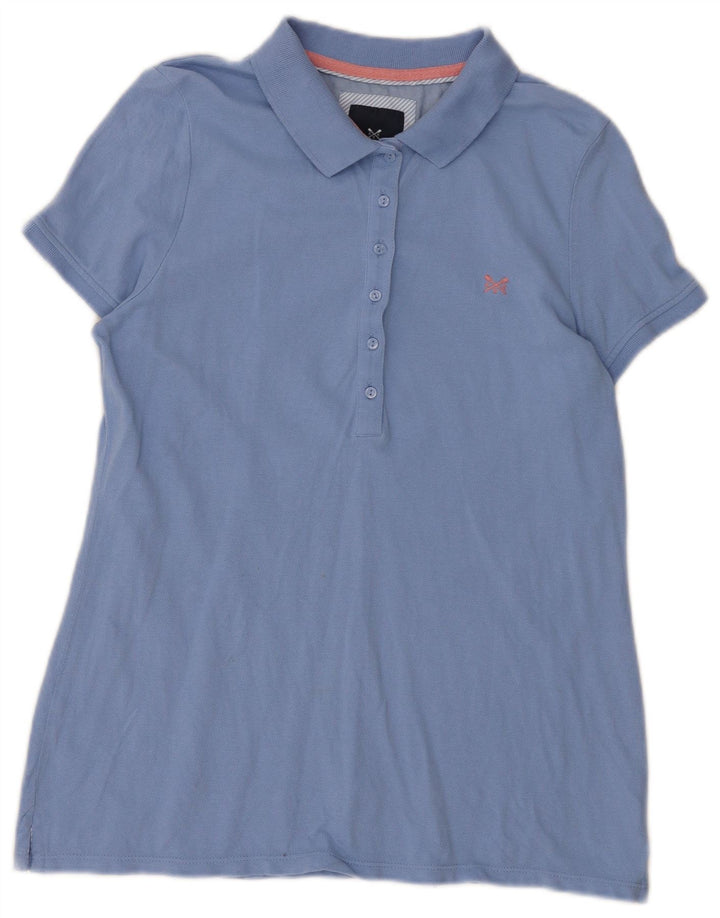 Damska koszulka polo Crew Clothing UK 14, kolor średni niebieski