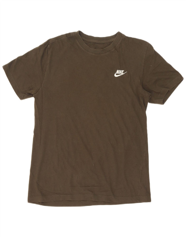 T-shirt męski Nike, średni, bawełniany kolor khaki