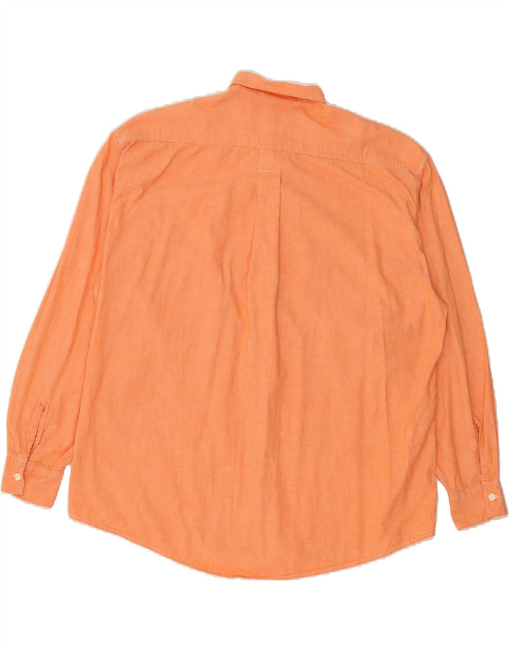 VINTAGE Mens Shirt XL Orange Vintage Vintage and Second-Hand Vintage from Messina Hembry 